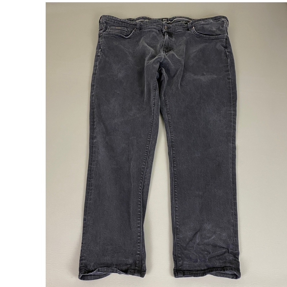 Hugo Boss Candiani Jeans Mens 44x30 Black Dark Wash Finest Italian Made in Milan